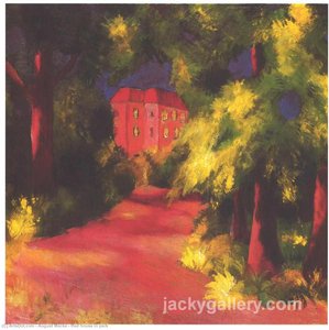 Red House In Park — August Macke