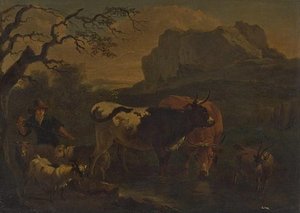 Le Troupeau (the Herd) — Nicolaes Pietersz Berchem