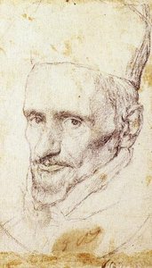 Studio Per La Testa Del Cardenal Borgia — Diego Rodríguez De Silva Y Velázquez
