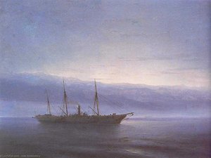 Antes De La Batalla. Barco. Constantinopla — Iván Aivazovski