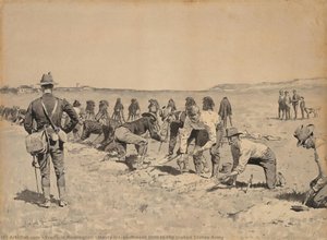Esercitazione Di Trincea Rapida Nell'esercito Degli Stati Uniti — Frederic Remington