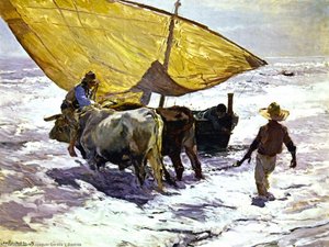 Das Boot An Land Bringen, Valencia — Joaquín Sorolla Y Bastida