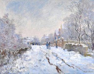 Scena Innevata Ad Argenteuil — Claude Monet