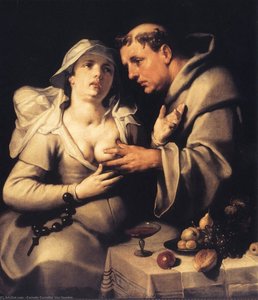 El Monje Y La Monja — Cornelis Cornelisz Van Haarlem