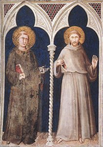St Anthony And St Francis — Simone Martini