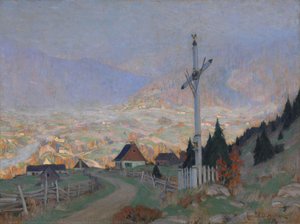 The Wayside Cross, Autumn — Clarence Alphonse Gagnon