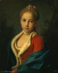 Portrait Of Catherine Petrovna Holstein-beck — Pietro Antonio Rotari