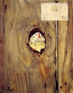The Peephole — Norman Rockwell
