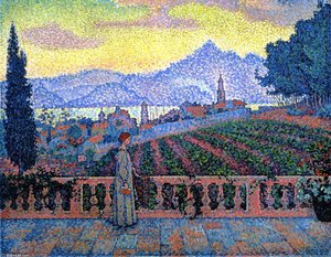The Terrace, Saint-tropez — Paul Signac