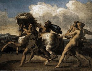 Captura De Um Cavalo Bravo — Théodore Géricault