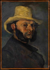 Gustave Boyer En Un Sombrero De Paja — Paul Cézanne