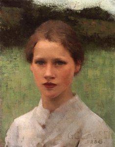 A Village Maiden — Sir George Clausen