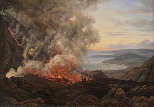 Eruption Of The Volcano Vesuvius — J.c. Dahl