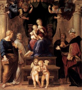 Madonna Del Baldacchino (detail) — Rafaello Sanzio