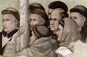 Szene Aus Dem Leben Des Heiligen Franziskus: 7. Aufstieg Des Heiligen Franziskus (detail) — Giotto Di Bondone