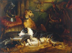 A Scene At Abbotsford — Sir Edwin Henry Landseer
