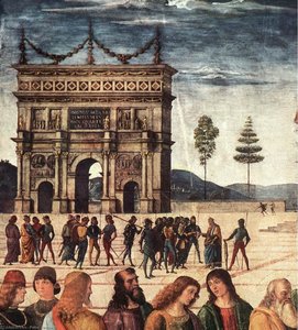 Christ Handing The Keys To St. Peter (detail 2) — Le Pérugin