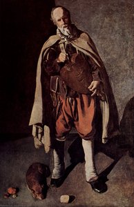 Il Suonatore Di Hurdy-gurdy Con Un Cane — Georges De La Tour