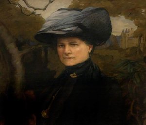 Mrs Emma Grace Marryat (1849–1927) (step Sister Of Sir James Caird, Bt, Lld) (detail) — David Simpson Foggie