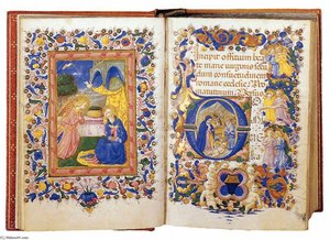 Book Of Hours For The Use Of Rome (folios 14v-15r) — Zanobi Strozzi