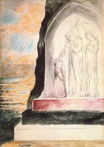 The Angel Marking The Forhead Of Dante — William Blake