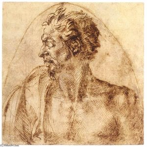 Cabeça De Um Sátiro — Michelangelo Buonarroti