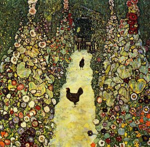 Jardín Con Gallinas — Gustav Klimt