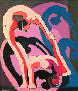 Two Acrobats — Ernst Ludwig Kirchner