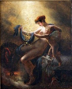 Mademoiselle Lange As Danae (sketch) — Anne-louis Girodet