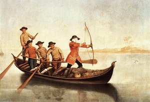 Duck Hunters On The Lagoon — Pietro Longhi