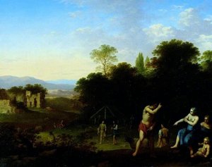 Landscape With Classical Figures — Cornelius Van Poelenburgh