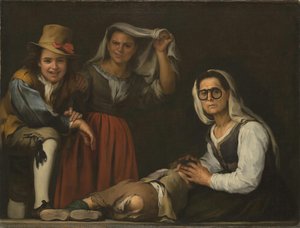 Four Figures On A Step — Bartolome Murillo