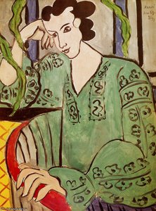 La Hongroise à la blouse verte Huile sur Toile Genève, Collection Jean Salomon