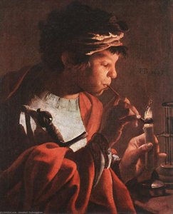 Boy Lighting A Pipe — Hendrick Terbrugghen