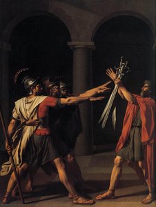 The Oath Of The Horatii (detail) — Jacques-louis David