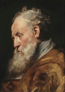 Study Of A Head (st Ambrose) — Workshop Of Peter Paul Rubens