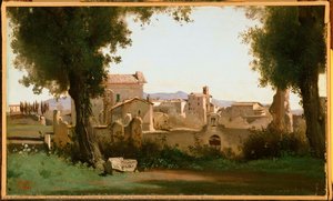Blick Aus Den Farnese-gärten, Rom — Jean-baptiste-camille Corot