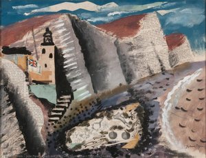 Beach And Star Fish, Seven Sisters Cliff, Eastbourne — John Piper