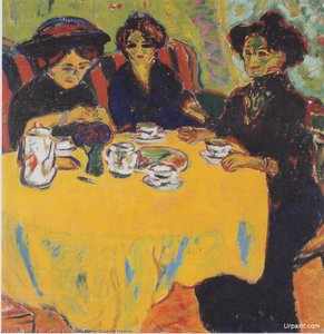 Mujeres Bebiendo Café — Ernst Ludwig Kirchner