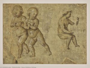 Deux Children Sitting, — Pinturicchio