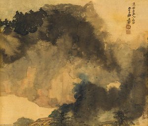 Mountain Retreat In Solitude — Zhang Daqian