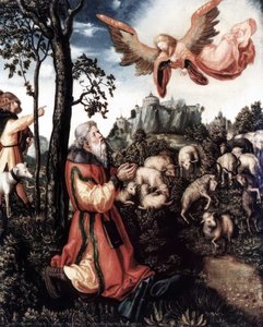 L'annunciazione A Gioacchino — Luca Cranach Il Vecchio