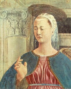 O Ciclo De Arezzo - Anunciação (detalhe) — Piero Della Francesca