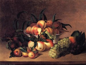 Grapes, Apples And Bowl Of Peaches — James Peale
