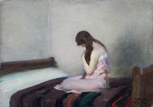 A Girl on a Bed