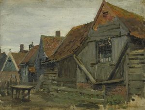Study Of Wooden Houses — Sir George Clausen