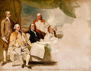 American Commissioners Of The Preliminary Peace Negotiations With Great Britain — Benjamin West