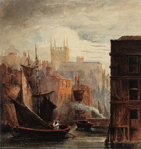 A River Scene — David Cox
