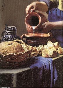 Mléčná Panna (detail) (10) — Johannes Vermeer