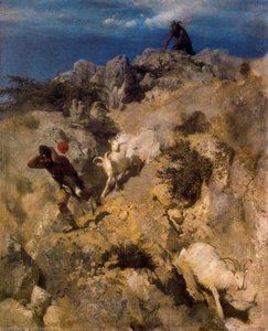 Pan Effrayant Un Berger 1 — Arnold Böcklin